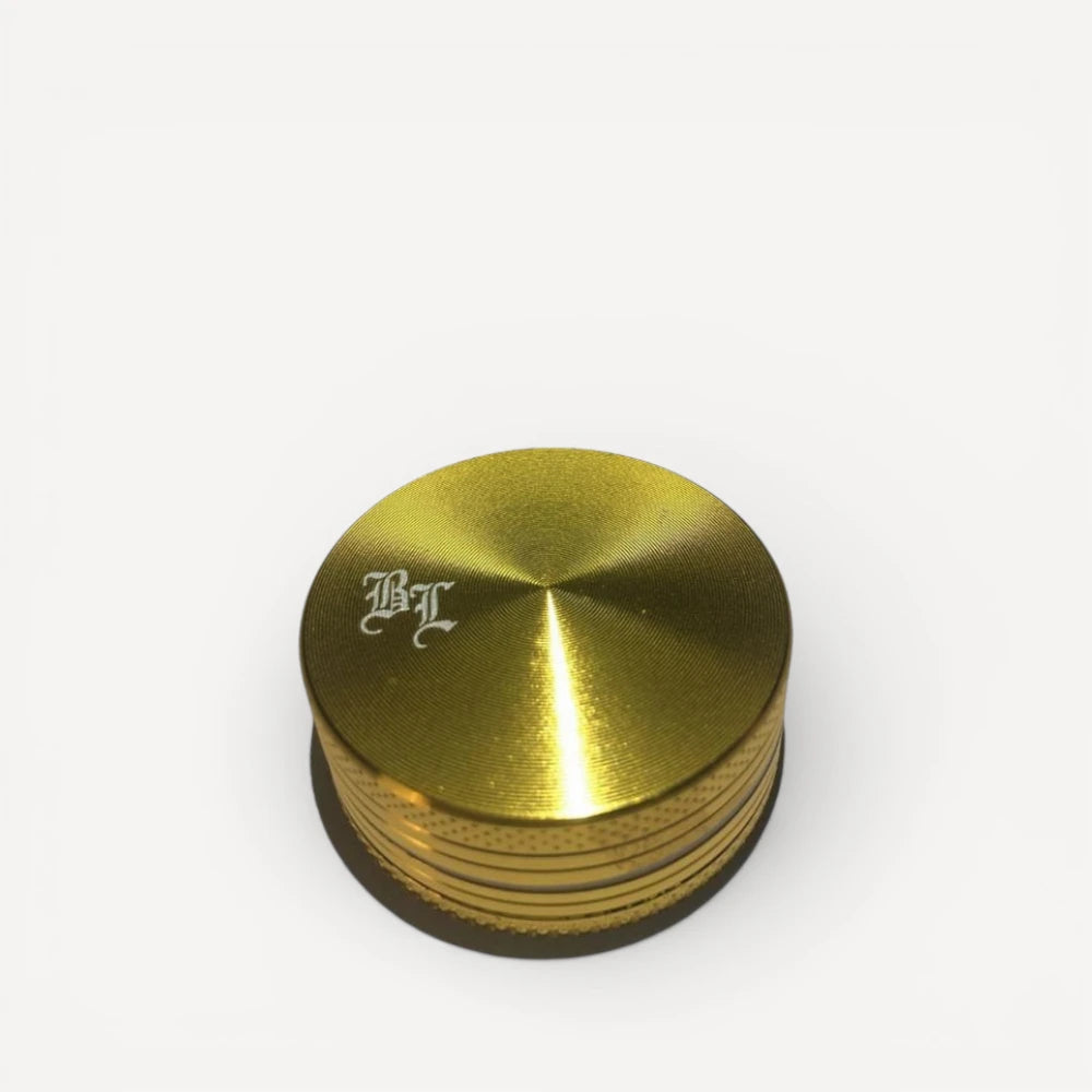 2-delt Black Leaf Grinder - Guld
