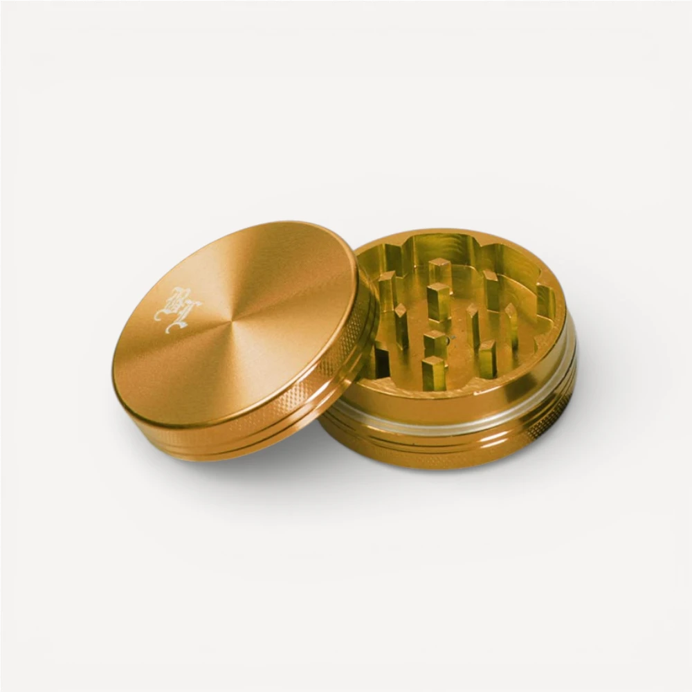 2-delt Black Leaf Grinder - Guld