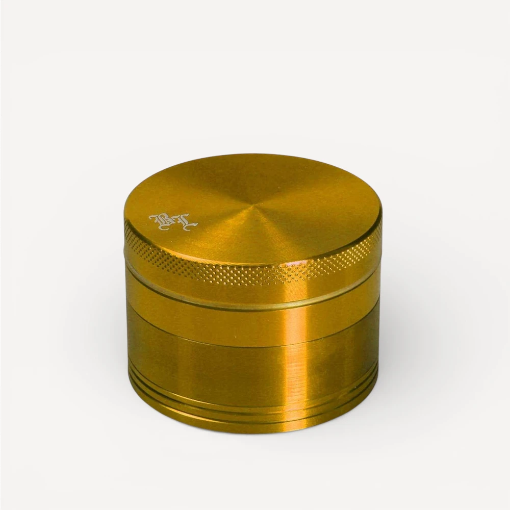 4-delt Black Leaf Grinder - Guld
