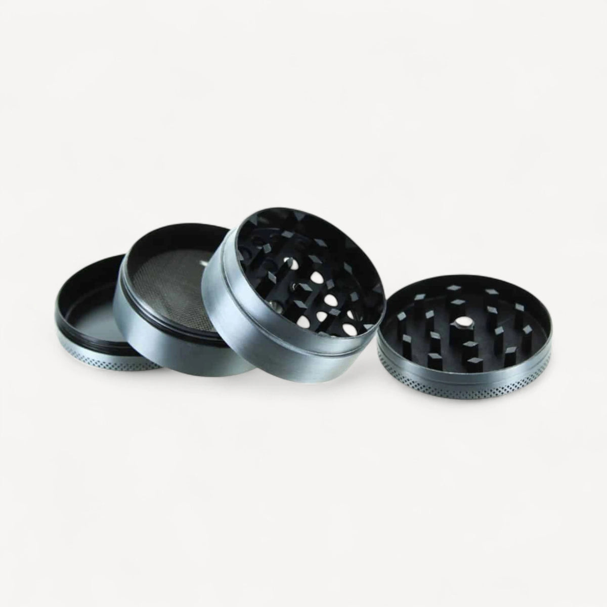 4-delt grinder - sølv