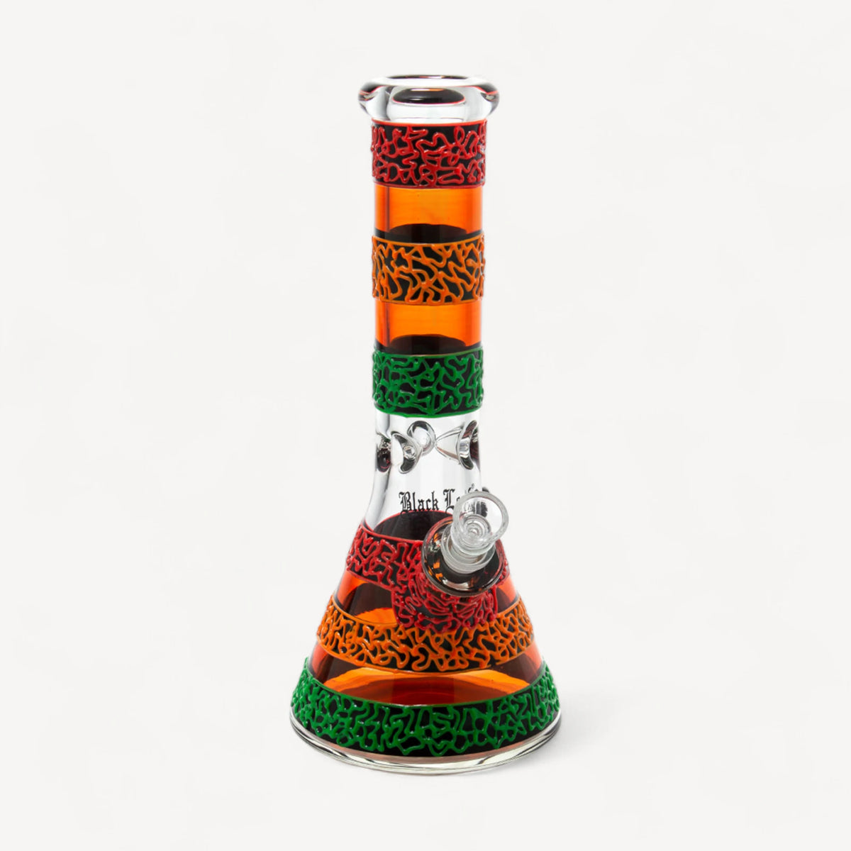 Black Leaf glasbong - multifarvet