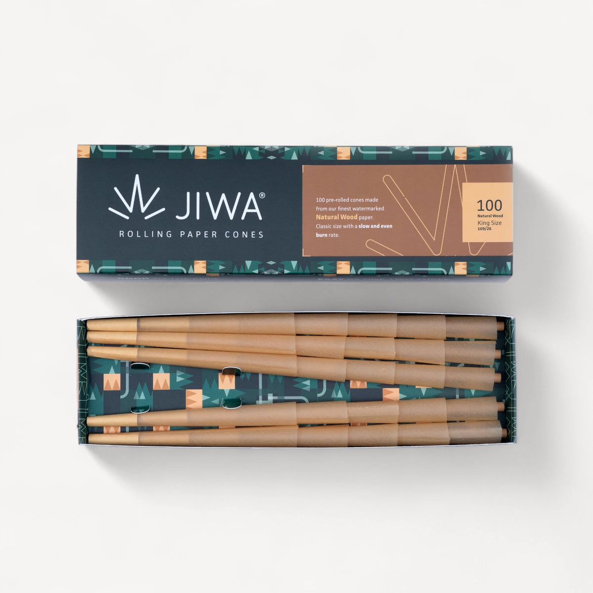 Jiwa Pre-Rolled King Size Cones - 100 stk.