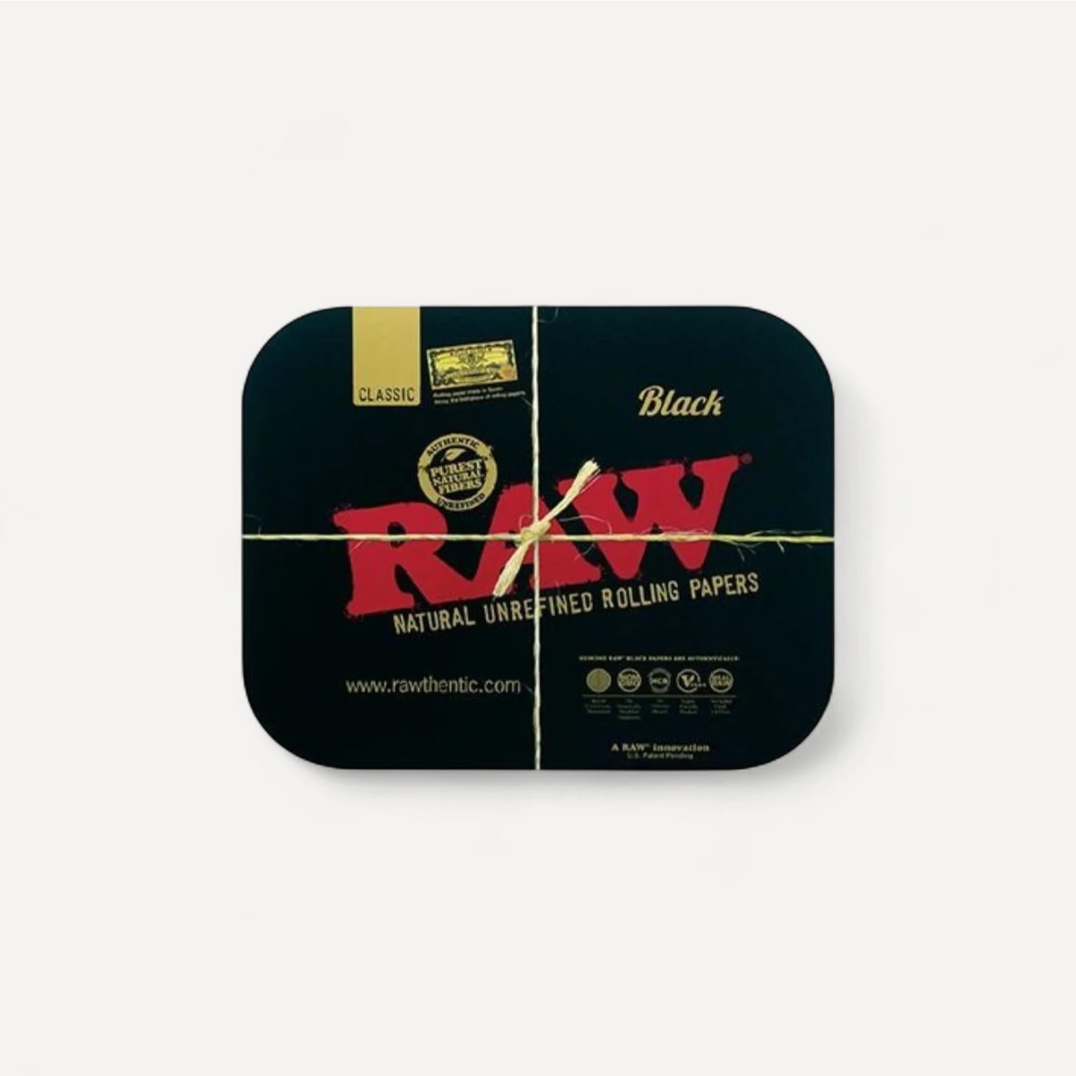 Metal tray magnet låg - RAW Black