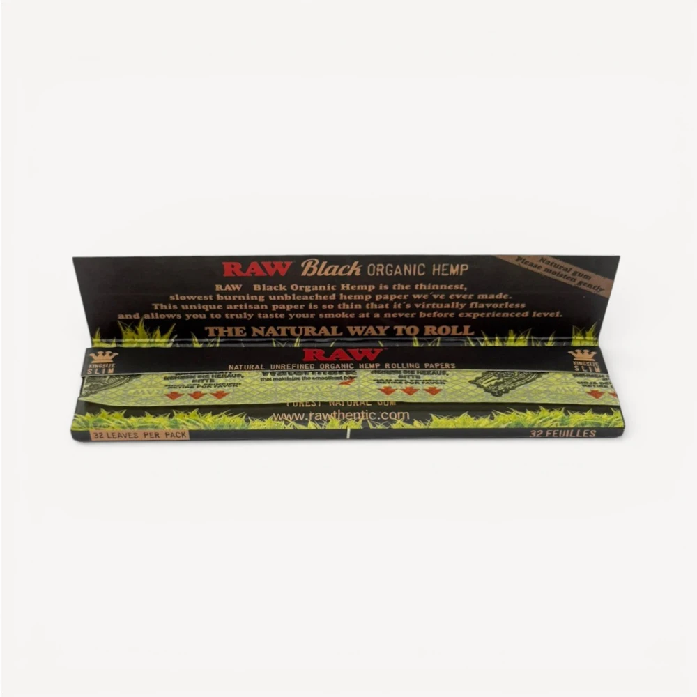 RAW - Black Organic Hemp King Size Slim