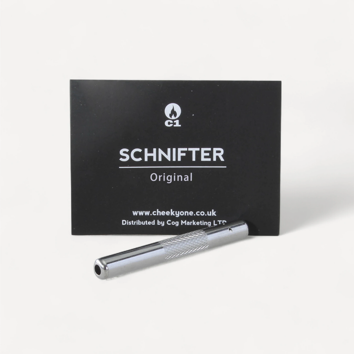 Schnifter metal snifrør - sølv